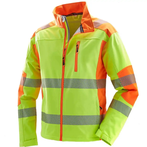 Hi Vis New Design Multiple Pockets Factory Made Safety <b>Jacket</b> Custom Logo Printed <b>Construction</b> Safety <b>Jackets</b> OEM Service - Product Image 6