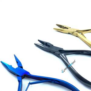 Wholesale Gold Plated Sustainable Steel Micro Beads Link Plier Best Selling Hair Extension Pliers for Human Hair Extensions - Product Image 6