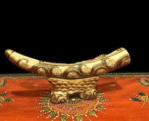 Figuras de Elefantes Religiosas de Resina Europea, Hechas a Mano, Diseño Tradicional, Decoración para el Hogar y la Oficina, Nirmala Handicrafts - Product Image 2