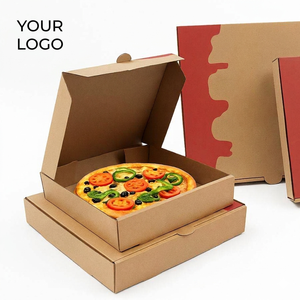 Boîte à pizza personnalisée en carton ondulé écologique de 12 pouces, épaisseur 1,5 mm, impression flexographique, emballage pour plats à emporter, restauration rapide - Product Image 2