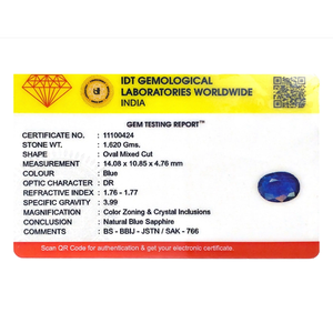 Loose 8.1 Carat Sky Blue Oval Brilliant Cut Handcrafted Sapphire Gemstone for Fine Jewelry - Product Image 4