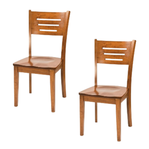 Chaises de salle à manger sans accoudoirs de qualité supérieure, chaises de jardin à une place, meubles de salle à manger pour la maison et les restaurants, couleur naturelle - Product Image 2