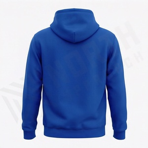 Sweat-shirts à capuche oversize en crochet pour hommes, couleur personnalisée, respirants, 100 % polaire, avec logo de marque imprimé, style streetwear - Product Image 2