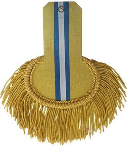Epaulettes de Hombro de Poliéster/Nylon de Alta Calidad con Colores Personalizados, Flecos y Hilo de Oro para Uniformes Tácticos de Banda de Marcha - Product Image 3