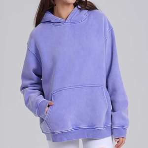 Sudadera con Capucha Unisex Extra Grande, Lavada al Ácido, con Logotipo Personalizado, 100% Algodón, para Primavera, del Mejor Fabricante, a los Mejores Precios de Fábrica - Product Image 4