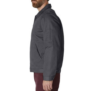 Fabricant de vêtements OEM, veste de travail pour homme de haute qualité, sur mesure, en twill de coton, manches longues, veste de travail en toile pour l'hiver. - Product Image 3