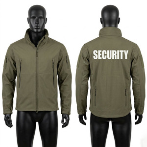เสื้อแจ็คเก็ต Black Hardson 220 กรัม แบบ Softshell สีเขียวมะกอก ผ้าฝ้าย 100% คอสูง พิมพ์ลายด้านหลังตามสั่ง เสื้อฮู้ดผู้ชาย ระบายอากาศได้ดี - Product Image 1