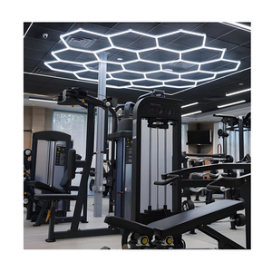 Indoor Garage <b>Light</b> for Auto Detailing Honeycomb Design LED Interlocking Installation for Car Wash Beauty Shop <b>Workshops</b> - Product Image 1