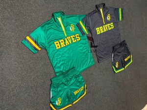 ชุดยูนิฟอร์มฝึกซ้อมแบบซับลิเมชั่นคุณภาพพรีเมียมสั่งทำพิเศษ เสื้อแขนสั้นและกางเกงขาสั้นสำหรับเล่นกีฬา - Product Image 3