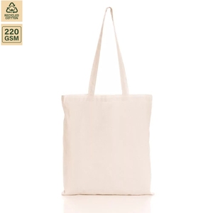 Sac fourre-tout promotionnel en coton recyclé 225 GSM 38x42 cm, sac de courses réutilisable avec logo personnalisé, fabricant en gros pour impression sérigraphique - Product Image 2