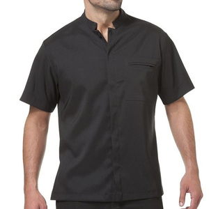 Men Hairdressing Beauty Salon <b>Tunic</b> Shirt Mens Fancy Hairdressing Uniform <b>Tunic</b> Top Hospital <b>Nursing</b> Scrubs for Men with logo - Product Image 4
