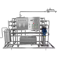 Station de Traitement d'Eau Industrielle RO Automatique en Acier Inoxydable 1000 LPH avec Moteur de Pompe PLC, 98% Désalinisation, Débit de Sortie 6000 GPD, 220V, Garantie 1 An