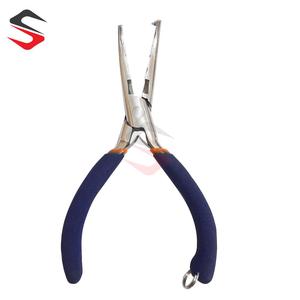 Fishing <b>Split</b> <b>Ring</b> Pliers Stainless Steel Hook Remover Line Cutter Tool With Foam Grip For Saltwater Fishing - Product Image 1