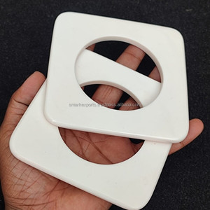 Brazalete de resina cuadrado azul de moda pulsera elegante grueso geométrico hecho a mano joyería de moda brazalete accesorio de muñeca para mujer - Product Image 3