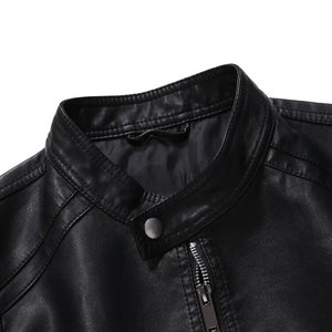Chaqueta para Hombre 2026, Estilo Punk Vintage, Chaquetas de Cuero para Hombre de Talla Grande, Chaqueta de Cuero Lavada y Acolchada para Hombre - Product Image 4
