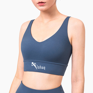 Soutien-gorge de sport à col en U, maintien élevé, séchage rapide, en nylon et élasthanne, avec coussinets amovibles, nouvelles couleurs, antichoc, effet push-up, pour la course et le fitness - Product Image 4