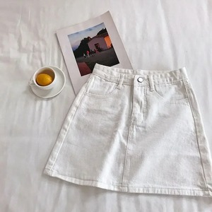 Women's Summer Skirt Casual Big Size <b>Jeans</b> A-<b>line</b> Short Skirt High Waist Denim Vintage Tassel Female Clothing - Product Image 5