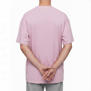 T-shirts en coton épais surdimensionnés personnalisés, design tendance 2026, t-shirts pour hommes grande taille, t-shirts décontractés à manches courtes pour hommes - Product Image 3