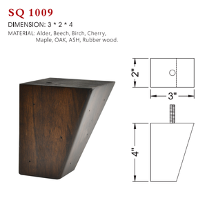 Bulk Wholesale <b>Corner</b> <b>Block</b> Wood Furniture Legs Solid Wooden Sofa Feet Replacement Parts for Couch Recliner Cabinet - Product Image 1
