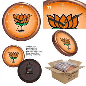 Reloj de Pared Personalizado para Campaña Electoral, Impresión en Material Plástico, Producto Promocional para Oficina, Regreso a Clases, Día del Padre - Product Image 3