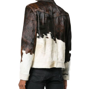 Chaqueta de Cuero de Oveja Auténtica con Flecos de Gamuza Marrón para Hombre, Estilo Motero Occidental, Chaqueta de Invierno, Venta al Por Mayor, Personalizable OEM - Product Image 4