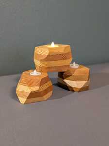 Porte-bougie géométrique pour une décoration intérieure chaleureuse et un cadeau de bienvenue - Product Image 5