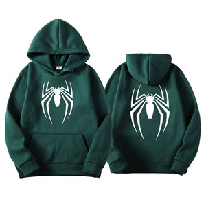 Wearpex 2026 Nouveau Sweat à Capuche Unisexe en Polaire Polyester/Coton Imprimé Araignée, Coupe Ample, Décontracté et Amusant, Style Urbain - Product Image 2