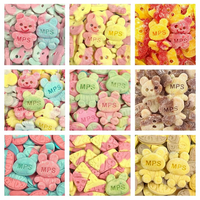 Bonbons mous personnalisés à étiquette privée, crânes, assortiment de bonbons gélifiés et de bonbons acidulés, mélange de bonbons vegan en mousse