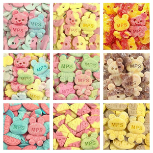 Caramelos de Goma con Forma de Calavera de Marca Privada Personalizada, Mezcla de Dulces Gomosos Variados y Caramelos Ácidos, Caramelos de Espuma Veganos - Product Image 3