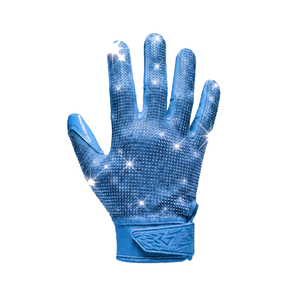 New Orange Color American Football Rhinestone Gloves High Quality Silicone Print Palm Rhinestone Football Gloves for Men - Product Image 5