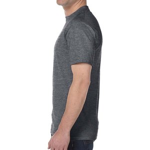 T-shirts pour hommes de qualité supérieure, fabriqués avec soin, en coton biologique 100%, avec logo personnalisé, col rond, service OEM - Product Image 2