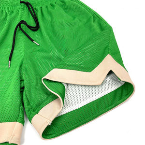 กางเกงขาสั้นกีฬาผู้ชาย ระบายอากาศ แห้งเร็ว ผ้าตาข่าย สำหรับวิ่ง บาสเก็ตบอล ออกกำลังกาย ขายส่ง - Product Image 3