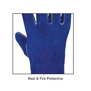 Guantes DE TRABAJO DE SEGURIDAD DE CUERO dividido largo con aislamiento de diseño personalizado MOQ bajo para soldadura - Product Image 2