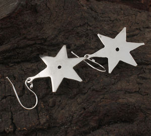 Vintage <b>Black</b> Onyx Sterling Silver <b>Dangle</b> Drop <b>Earrings</b> Handmade Jewelry for Wedding Anniversary Party - Product Image 4