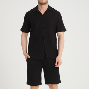 Nouvel ensemble décontracté d'été pour homme : T-shirt à manches courtes et short, ensemble de survêtement uni, vêtements de marque pour homme, 2 pièces - Product Image 1