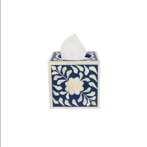 กล่องใส่กระดาษทิชชูลายดอกไม้ฝังกระดูกดีไซน์หรู สำหรับตกแต่งห้องนอน ห้องน้ำ และโต๊ะ - Product Image 3