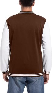 Factory Custom Womens Wool Blend Varsity <b>Jacket</b> White Faux <b>Leather</b> Sleeve Letter Embroidery Chenille Streetwear Letterman <b>Jacket</b> - Product Image 2