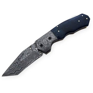 Navaja Plegable OEM de Acero Inoxidable con Borde Serrado y Punta Clip, Mango de Madera Natural para Supervivencia al Aire Libre y Caza, Garantía de 3 Años - Product Image 5