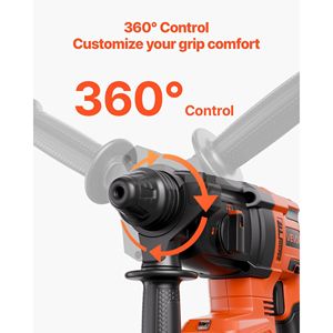 20V SDS-PLUS ชุดสว่านกระแทกแบบหมุนไร้สายไร้แปรงถ่าน1.1ใน1200รอบต่อนาทีมี4ฟังก์ชั่น - Product Image 5