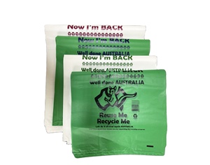 ถุงพลาสติก HDPE สำหรับส่งออกเป็นจำนวนมากถุงใส่โลโก้ตามสั่ง - Product Image 1