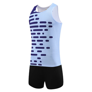 Ensemble de débardeur de course respirant pour homme avec motif jaune et short noir pour l'entraînement sur piste et les vêtements de sport - Product Image 5
