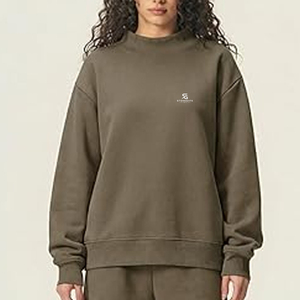Sudadera Oversize de Algodón para Mujer, Cuello Redondo, Manga Larga, Estilo Casual Urbano, Colección Otoño 2026 - Product Image 2