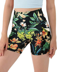 Shorts de cycliste à motif camouflage imprimé par sublimation, dernière conception, sexy, pour l'extérieur, fitness, compression, effet push-up, pour femme - Product Image 4