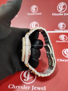 Alta calidad Iced Out Hiphop Bling Bust Moissanite Diamond Watch Movimiento mecánico para ocasiones especiales Precio al por mayor - Product Image 6