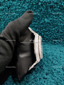 Reloj de pulsera automático con tachuelas de diamantes VVS estilo Hip Hop para hombres y mujeres, esfera de acero inoxidable de 41mm, característica impermeable a la moda - Product Image 6