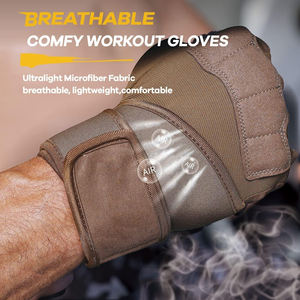 Guantes de Entrenamiento con Agarre de Silicona Resistente y Transpirable, Guantes de Microfibra para Levantamiento de Pesas y Ejercicio Físico - Product Image 5
