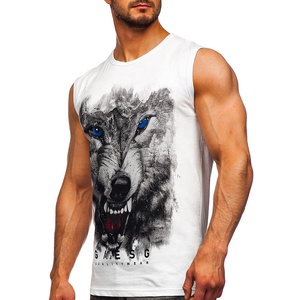Wholesale <b>Mens</b> Plain <b>Singlet</b> Custom logo Cotton Polyester Breathable tank Tops Underwear Undershirts <b>Mens</b> Vests - Product Image 1