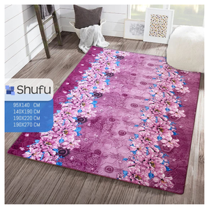 Alfombra Moderna de Poliéster, Espuma de Alta Densidad, Antialérgica, Puntos de Goma Natural, Antideslizante, Fácil de Limpiar - Product Image 5