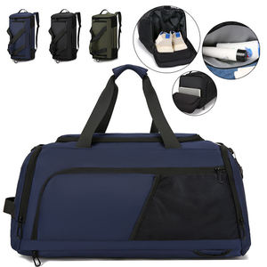 Premium Black Sport Gym Bag Large Capacity Training Duffle with Shoe Compartment and Breathable Mesh Exterior Pocket - Product Image 4