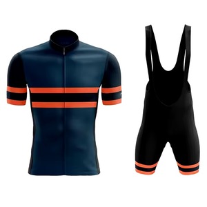 Ensemble de vêtements de cyclisme pour hommes avec maillot de course respirant et short à bretelles rembourré élastique pour les compétitions de cyclisme - Product Image 3